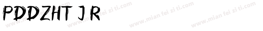 PDDZHT J Regular字体转换